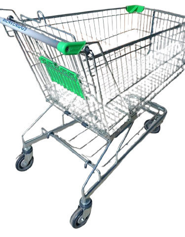 CARRO METALICO BT150 VERDE BIENVENIDOS WANZL