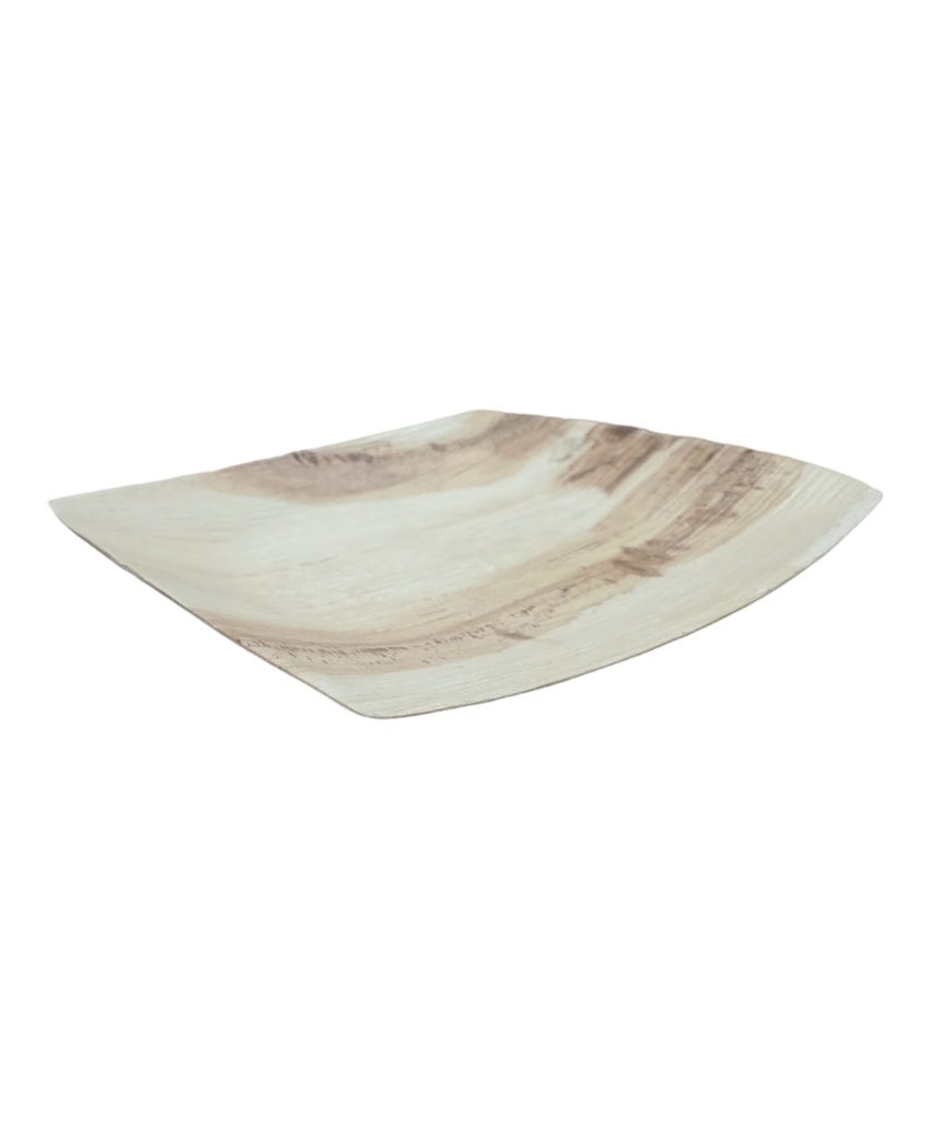 PLATO HOJA DE PALMA LEEF 26x26x 6 UNI