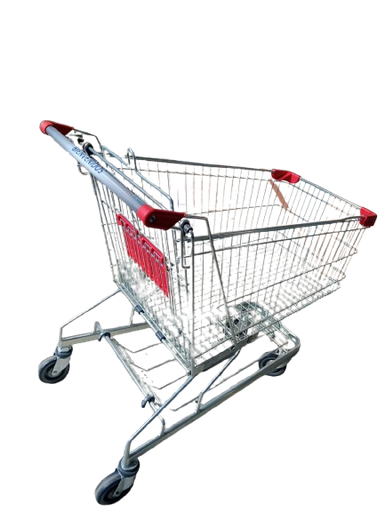 [EWZ001927101338] CARRO METALICO BT150 BIENVENIDOS ROJO WANZL